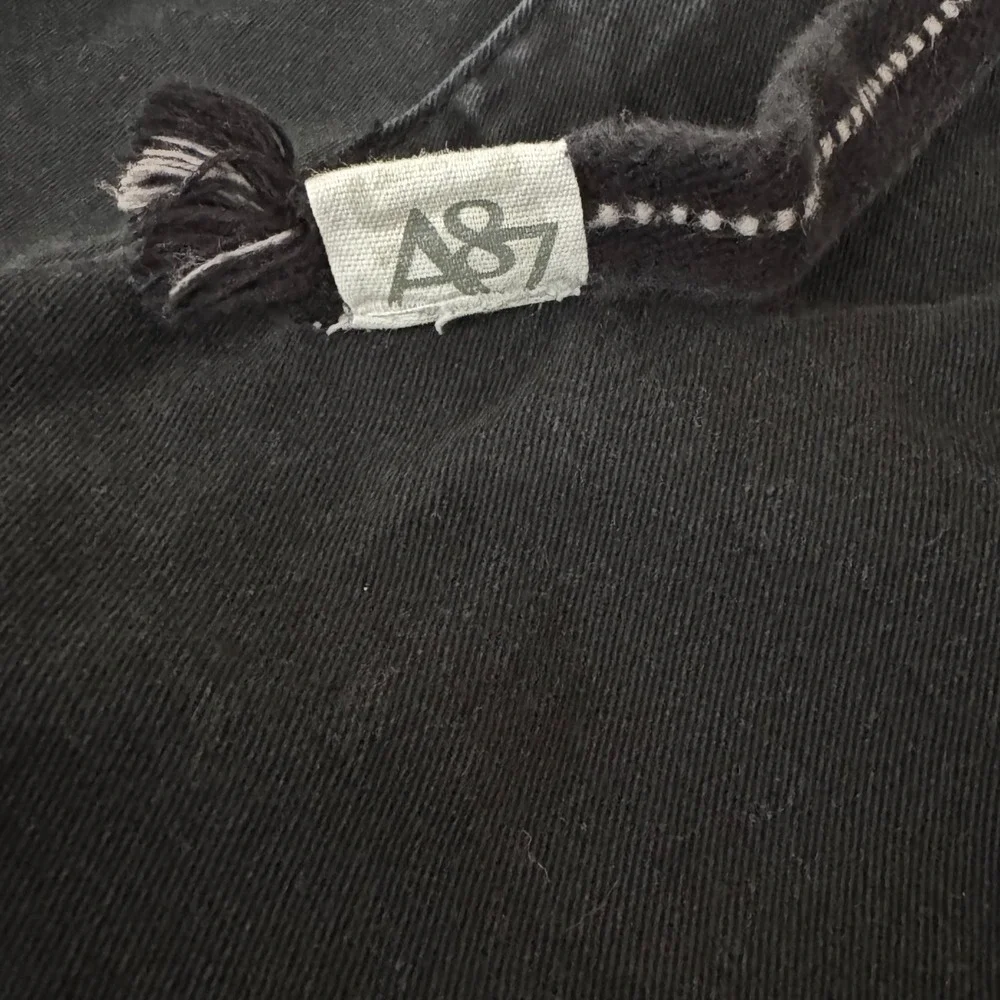 Aeropostale Mens Black Cargo Shorts Cotton Twill Multi Pocket Casual Size 38